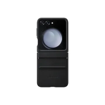 ΘΗΚΗ SAMSUNG Z FLIP 5 5G F731 LEATHER COVER EF-VF731PBEGWW BLACK PACKING OR