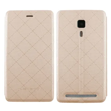 ΘΗΚΗ LEAGOO Z1 LEATHER BOOK CASE GOLD OR