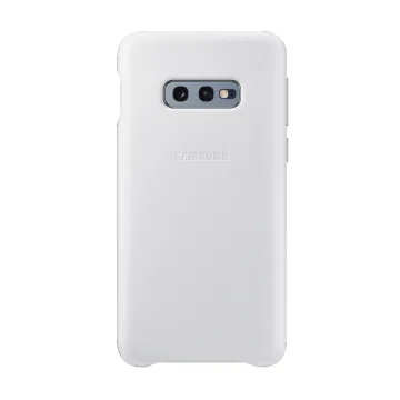 ΘΗΚΗ SAMSUNG S10e G970 LEATHER COVER EF-VG970LWEGWW WHITE PACKING OR