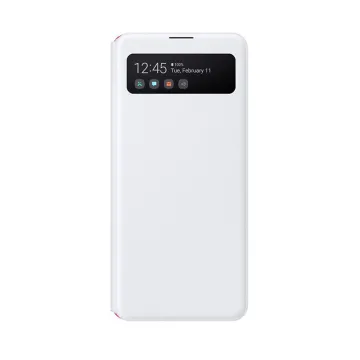 ΘΗΚΗ SAMSUNG A41 A415 S VIEW WALLET COVER EF-EA415PWEGEU WHITE PACKING OR