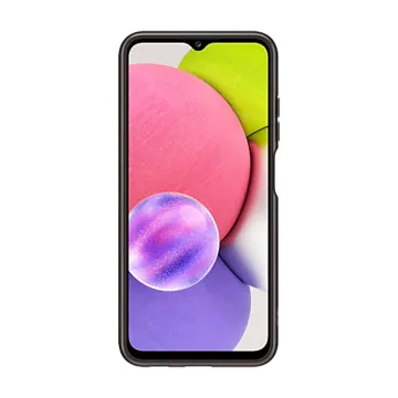 ΘΗΚΗ SAMSUNG A03s A038 6.5in SOFT CLEAR COVER EF-QA038TBEGEU BLACK PACKING OR