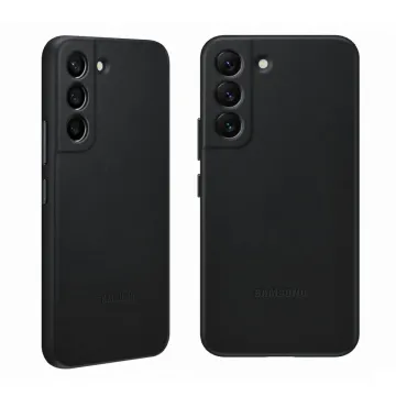 ΘΗΚΗ SAMSUNG S22 PLUS 5G S901 LEATHER COVER EF-VS906LBEGWW BLACK PACKING OR