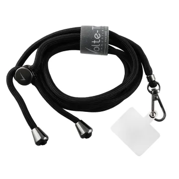 VOLTE-TEL NECK STRAP - ΛΟΥΡΑΚΙ ΛΑΙΜΟΥ ΓΙΑ ΘΗΚΕΣ ΜΑΥΡΟ VT01