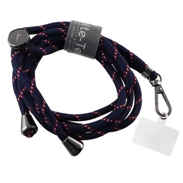 VOLTE-TEL NECK STRAP - ΛΟΥΡΑΚΙ ΛΑΙΜΟΥ ΓΙΑ ΘΗΚΕΣ ΜΠΛΕ ΜΕ ΡΙΓΕΣ ΑΣΠΡΕΣ ΚΑΙ ΚΟΚΚΙΝΕΣ VT05