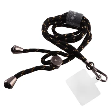 VOLTE-TEL NECK STRAP - ΛΟΥΡΑΚΙ ΛΑΙΜΟΥ ΓΙΑ ΘΗΚΕΣ ΜΑΥΡΟ-ΧΡΥΣΟ VT02
