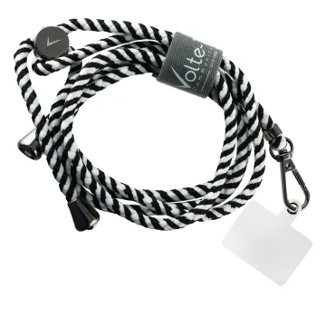 VOLTE-TEL NECK STRAP - ΛΟΥΡΑΚΙ ΛΑΙΜΟΥ ΓΙΑ ΘΗΚΕΣ ΑΣΠΡΟ-ΜΑΥΡΟ VT34
