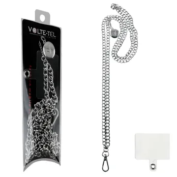 VOLTE-TEL NECK STRAP - ΑΛΥΣΙΔΑ ΛΑΙΜΟΥ ΓΙΑ ΘΗΚΕΣ SILVER VT410