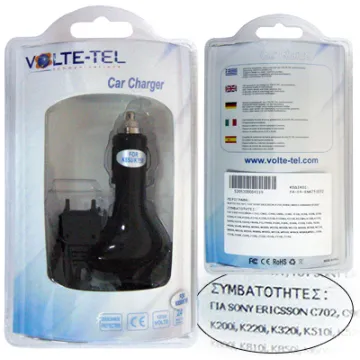 VOLTE-TEL MICRO USB ΦΟΡΤΙΣΤΗΣ ΑΥΤΟΚΙΝΗΤΟΥ 1000mA VTC022