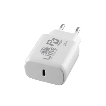 LIME USB-C PD 3.0 SUPER FAST TRAVEL LTC30W 4.0A 30W+ ΦΟΡΤΙΣΗΣ-DATA LCC03 USB-C TO USB-C 40W WHITE