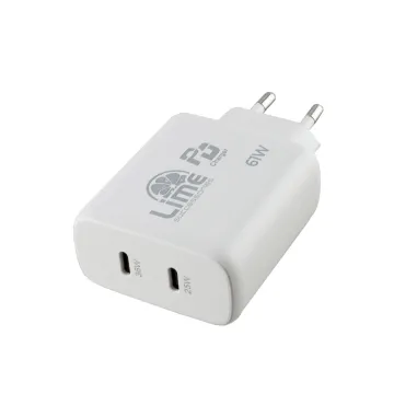 LIME USB-C PD 3.0 DUAL SUPER FAST TRAVEL LTC61W 4.0A 36W +USB-C 25W TOTAL 61W WHITE