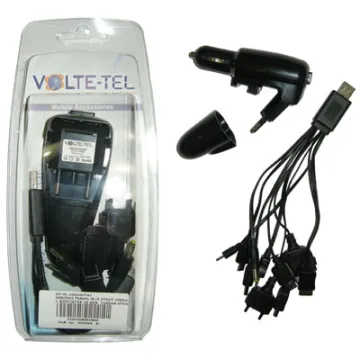 VOLTE-TEL USB(DUO TRAVEL-Φ.Α VTDU2 1500mA+ ΦΟΡΤΙΣΤΗΣ-10 ΚΟΝ. 2100mA VTU10)