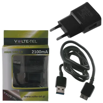 VOLTE-TEL MICRO USB NOTE 3(ΦΟΡΤΙΣΗΣ-DATA VCD01 USB 3.0+TRAVEL VTU21 2.1A 11W) BLACK