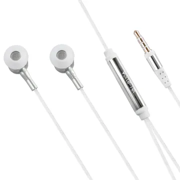 HANDS FREE UNIVERSAL 3.5mm 1.2m BRAIDED VT780 STEREO ON/OFF SILVER VOLTE-TEL