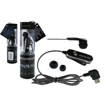 HANDS FREE HTC P3700 ROPE VOLTE-TEL VT607+VT014 ON/OFF 2pcs BLACK