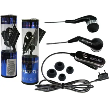 HANDS FREE SONY ERICSSON K750 ROPE VT607+VT237 STEREO ON/OFF 2pcs BLACK