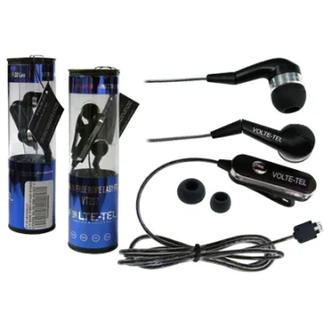 HANDS FREE LG KG800/KU990 ROPE VOLTE-TEL VT607+VT237 STEREO ON/OFF 2pcs BLACK