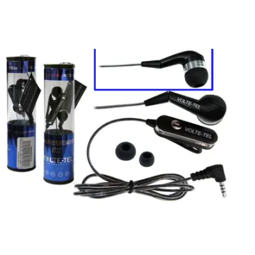 HANDS FREE NOKIA 5200/6300 ROPE VOLTE-TEL VT607+VT237 ON/OFF 2pcs BLACK