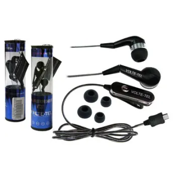 HANDS FREE NOKIA 8800/8600 ROPE VOLTE-TEL VT607+VT237 STEREO ON/OFF2pcs BLACK