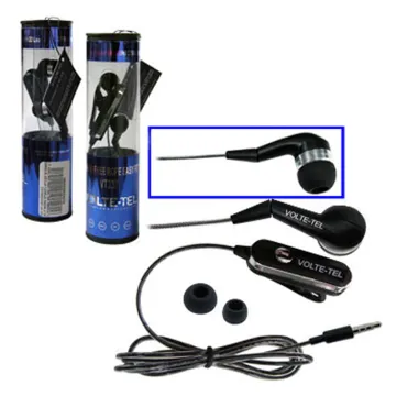 HANDS FREE HUAWEI U8800 ROPE VOLTE-TEL VT607+VT237 STEREO ON/OFF 2pcs BLACK