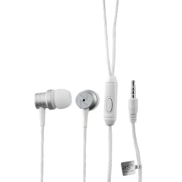 NSP HANDS FREE STEREO UNIVERSAL 3.5mm 1.2m RIPPLY HN25 ON/OFF WHITE