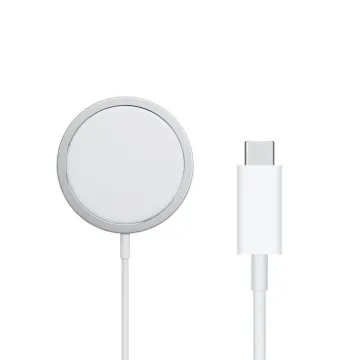 VOLTE-TEL WIRELESS CHARGER APPLE MAGSAFE 15W FAST CHARGE +USB-C CABLE WHITE