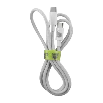 LIME USB-C TYPE C TO USB-C TYPE C 4A ΦΟΡΤΙΣΗΣ-DATA DURABLE BRAIDED 1m LBCC01 68W WHITE BULK