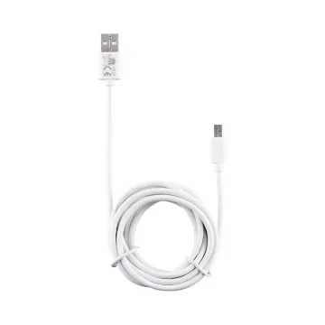 LIME MICRO USB DEVICES LONG USB-A 2.4A ΦΟΡΤΙΣΗΣ-DATA 2m LUM02 WHITE