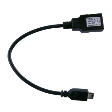 ΚΑΛΩΔΙΟ Micro USB ΣΕ USB OTG BLACK 20.5cm VOLTE-TEL