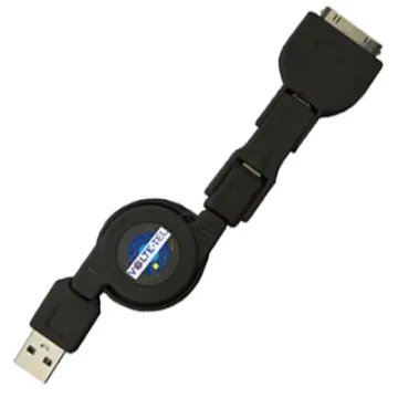 VOLTE-TEL USB 3in1 ΦΟΡΤΙΣΤΗΣ-DATA Mini USB + Micro USB + IPHONE 30-PIN VCD-03 BLACK