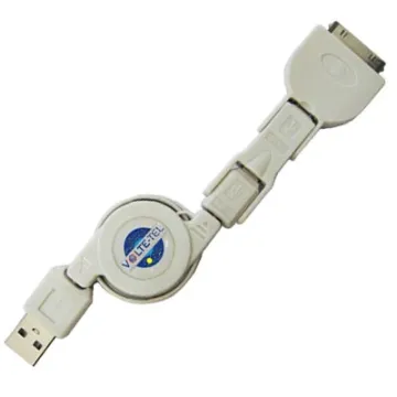VOLTE-TEL USB 3in1 ΦΟΡΤΙΣΤΗΣ-DATA ΦΟΡΤΙΣΤΗΣ-DATA Mini USB + Micro USB + IPHONE 30-PIN VCD-03 WHITE