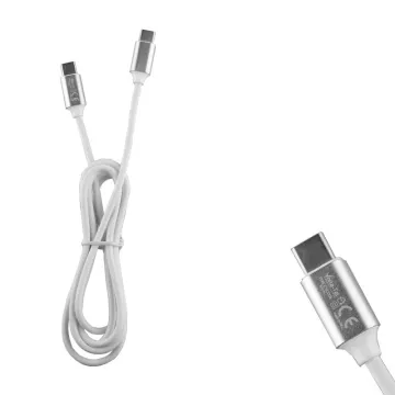 VOLTE-TEL USB-C TYPE C->TYPE C ALUMINIUM 3.5A ΦΟΡΤΙΣΗΣ-DATA 1.2m VCD06 WHITE