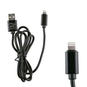 VOLTE-TEL APPLE LIGHTNING ALUMINIUM USB ΦΟΡΤΙΣΗΣ-DATA VCD05 2.5A 1.2m BLACK