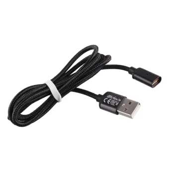VOLTE-TEL USB ΦΟΡΤΙΣΗΣ-DATA MAGNETIC BRAIDED VCD08 2.4A 1m BLACK