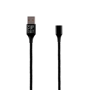 NSP USB ΦΟΡΤΙΣΗΣ-DATA MAGNETIC BRAIDED NSC01 3.5A QC 2.0 1m BLACK
