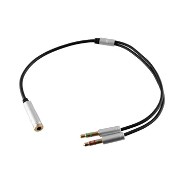 VOLTE-TEL ΜΕΤΑΤΡΟΠΕΑΣ HEADSET METALLIC FEMALE JACK 3.5mm TO 2 MALE JACK 3.5mm SILVER