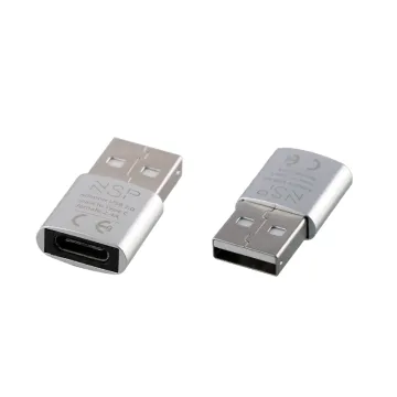 NSP ΜΕΤΑΤΡΟΠΕΑΣ USB-C FEMALE TO USB-A 2.0 MALE 2.4A SILVER