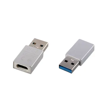 NSP ΜΕΤΑΤΡΟΠΕΑΣ LONG USB-C FEMALE ΣΕ USB-A 3.0 MALE 2.4A SILVER