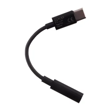 NSP ΚΑΛΩΔΙΟ ΜΕΤΑΤΡΟΠΕΑΣ USB-C TO 3.5mm JACK FEMALE 11CM BLACK
