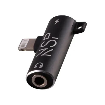 NSP ΜΕΤΑΤΡΟΠΕΑΣ 2 ΣΕ 1 CHARGING AND AUDIO ADAPTER LIGHTNING TO 3.5MM JACK+LIGHTNING BLACK