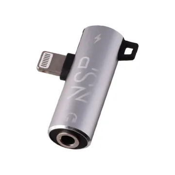 NSP ΜΕΤΑΤΡΟΠΕΑΣ 2 ΣΕ 1 CHARGING AND AUDIO ADAPTER LIGHTNING TO 3.5MM JACK+LIGHTNING SILVER