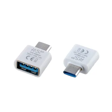 NSP ΜΕΤΑΤΡΟΠΕΑΣ USB-A 3.0 OTG 2.4A FEMALE ΣΕ USB-C MALE WHITE