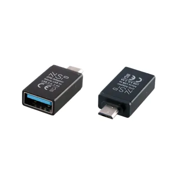 NSP ΜΕΤΑΤΡΟΠΕΑΣ USB-A 3.0 OTG 2.4A FEMALE ΣΕ MICRO USB MALE BLACK