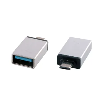 NSP ΜΕΤΑΤΡΟΠΕΑΣ USB-A 3.0 OTG 2.4A FEMALE ΣΕ MICRO USB MALE SILVER