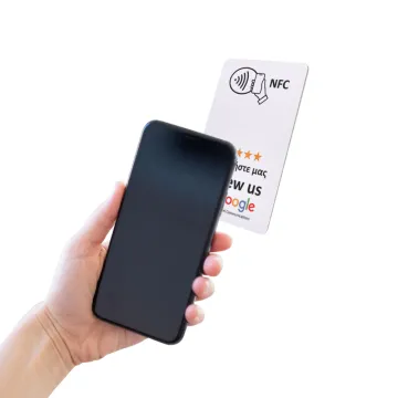 GOOGLE REVIEW CARD WITH NFC BY VOLTE-TEL WHITE