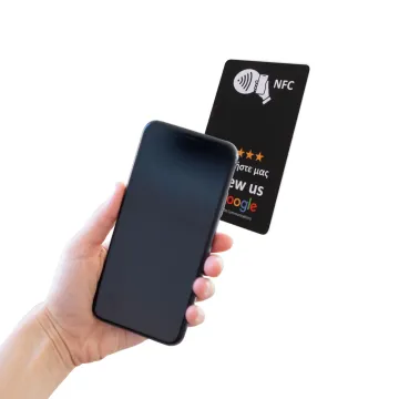 GOOGLE REVIEW CARD WITH NFC BY VOLTE-TEL BLACK