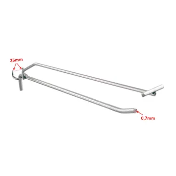 ΓΑΝΤΖΟΣ ΓΙΑ STAND 0,7/25mm 25cm ΜΟΝΟΣ + ΥΠΟΔΟΧΗ ΤΙΜΗΣ