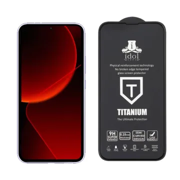 IDOL 1991 TITANIUM TEMPERED GLASS XIAOMI REDMI NOTE 13 PRO 5G 9H 0.25mm SEMI CURVED FINGER UNLOCK FULL GLUE BLACK
