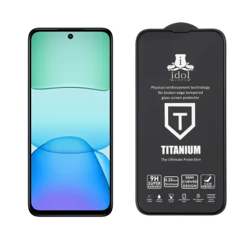 IDOL 1991 TITANIUM TEMPERED GLASS XIAOMI REDMI 13 4G/POCO M6 4G 6.79in 9H 0.25mm SEMI CURVED FULL GLUE BLACK