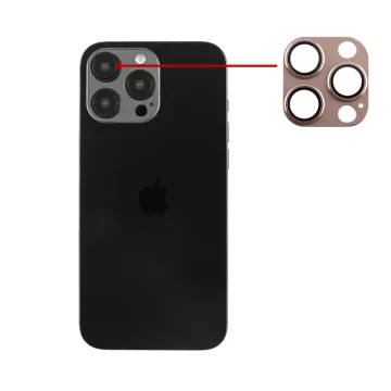 VOLTE-TEL CAMERA GLASS COVER IPHONE 16 PRO 6.3in/IPHONE 16 PRO MAX 6.9in 9H 0.30MM 3D AR ALUMINIUM-ELECTROPLATING FRAME BROWN