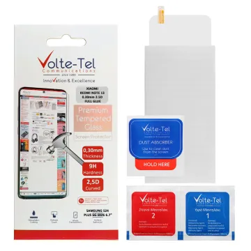 VOLTE-TEL TEMPERED GLASS XIAOMI REDMI NOTE 14S/REDMI NOTE 13 5G 6.67in 9H 0.30mm 2.5D FULL GLUE